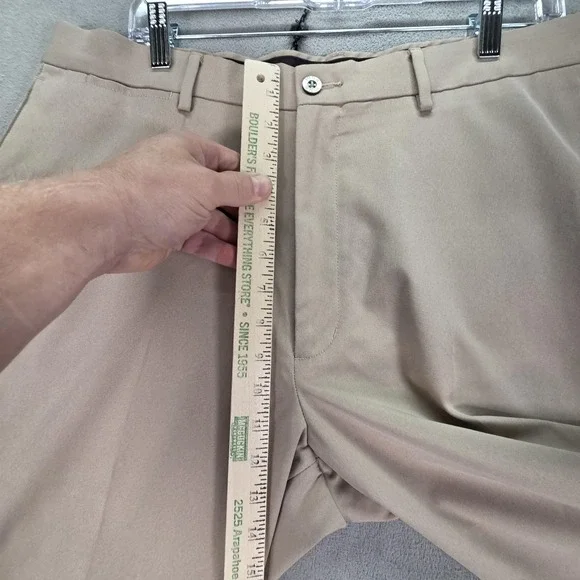 PING Pants Mens 36x30 Beige Golf Chino Polyester Performance Front Straight Leg - Picture 7 of 14
